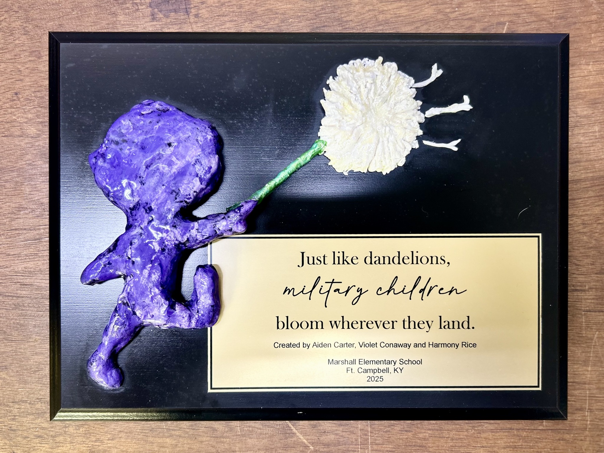 Military Child Plaque