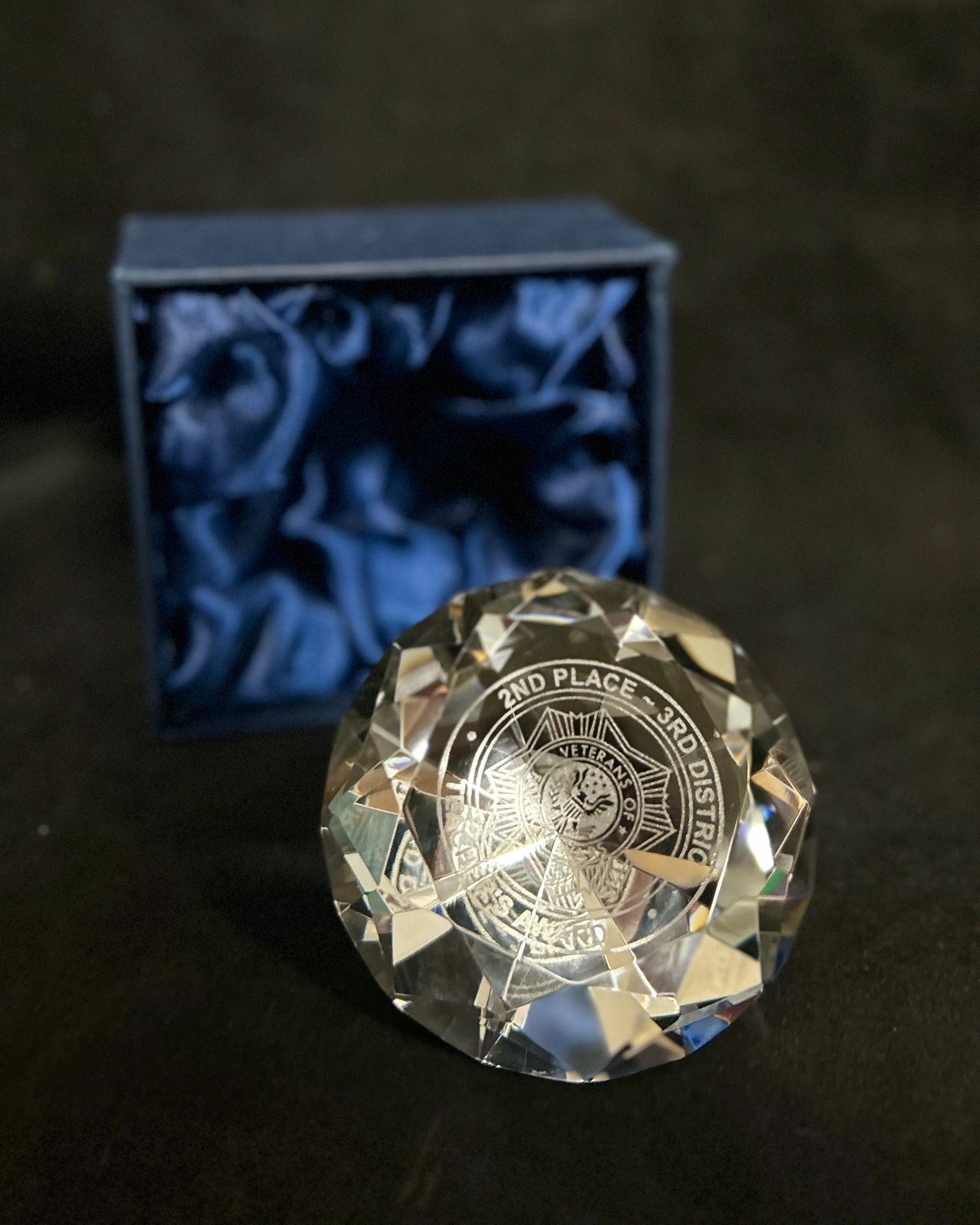 Veteran Diamond Paperweight