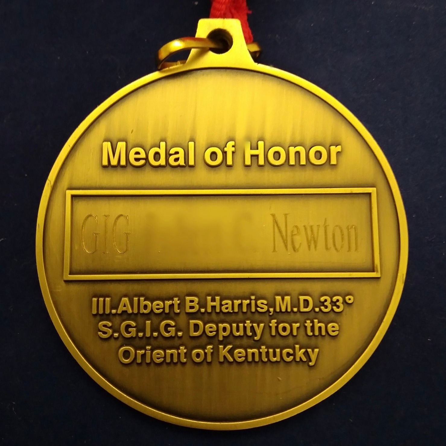 Medal of Honor Engraving